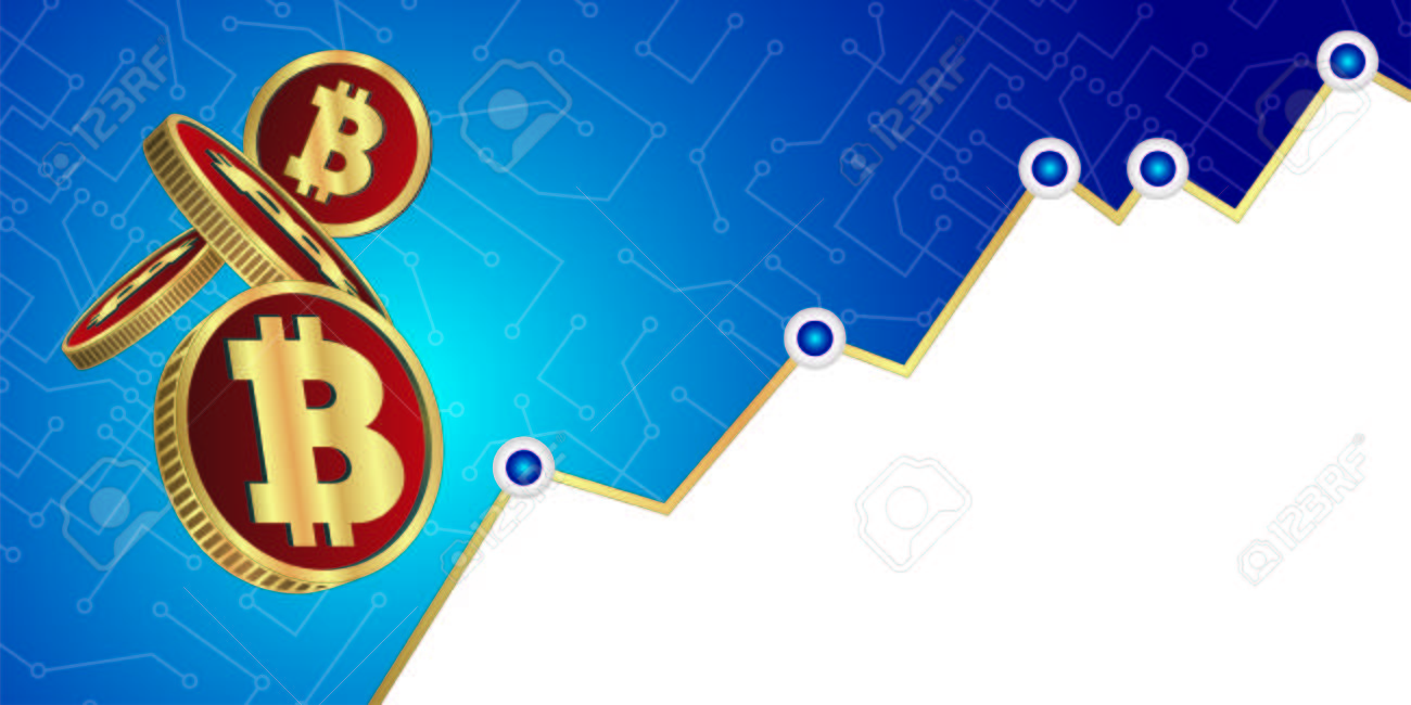 Ð•경제 성장 차트, 골드 비트코인, 배너, 칩 로열티 무료 사진, 그림, 이미지 그리고 스톡포토그래피. Image 117765125