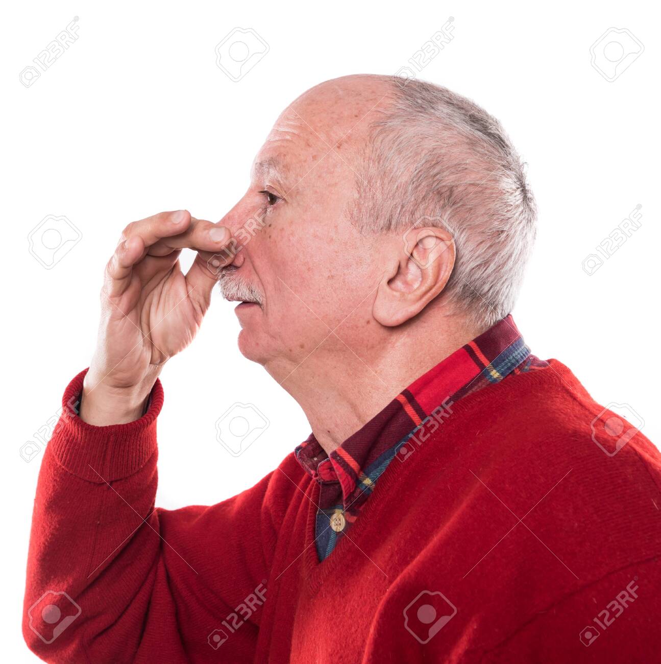 Senior Man Holding Her Nose Because Of A Bad Smell Isolated On.. Stock Photo, Picture And Royalty Free Image. Image 138275215. Senior Man Holding Her Nose Because Of A Bad Smell Isolated On.. Stock Photo, Picture And Royalty Free Image. Image 138275215.
