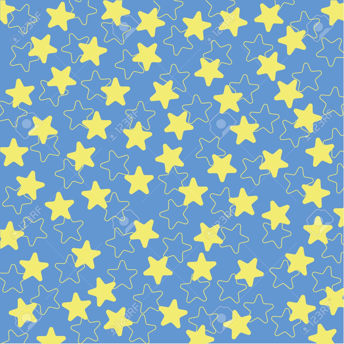 Star Pattern Yellow Star Texture Royalty Free Cliparts Vectors And Stock Illustration Image