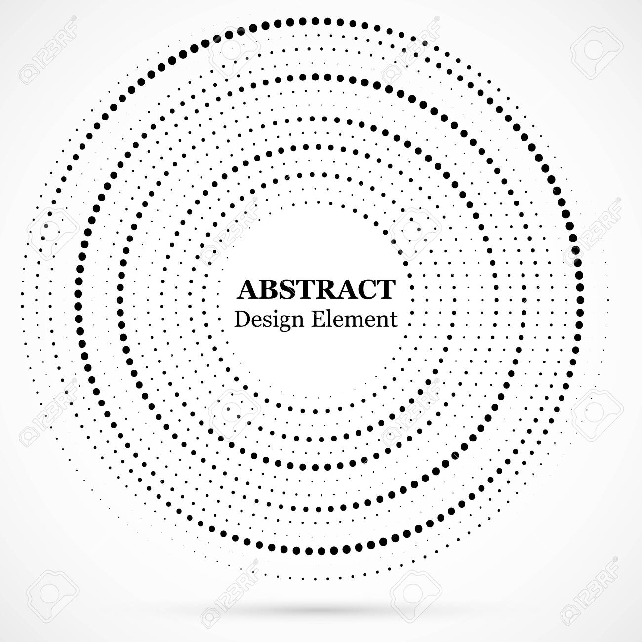 Black Abstract Vector Circle Frame Halftone Dots Design Element Halftone Effect Vector Pattern For Your Design Circle Dots Isolated On The White Background For Advertisement Royalty Free Cliparts Vectors And Stock Illustration Image