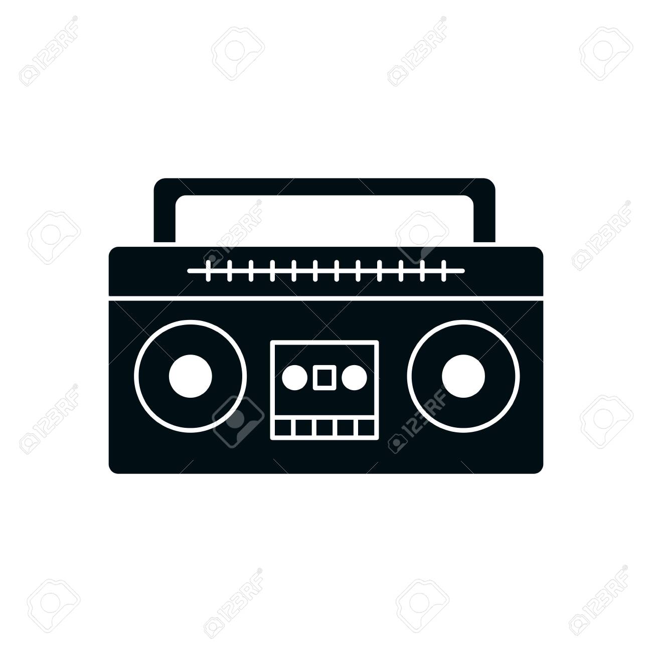 Cassette Player Silhouette Style Icon Design, Music Sound Melody Song  Musical Art And Composition Theme Vector Illustration Royalty Free SVG,  Cliparts, Vectors, And Stock Illustration. Image 141636758.