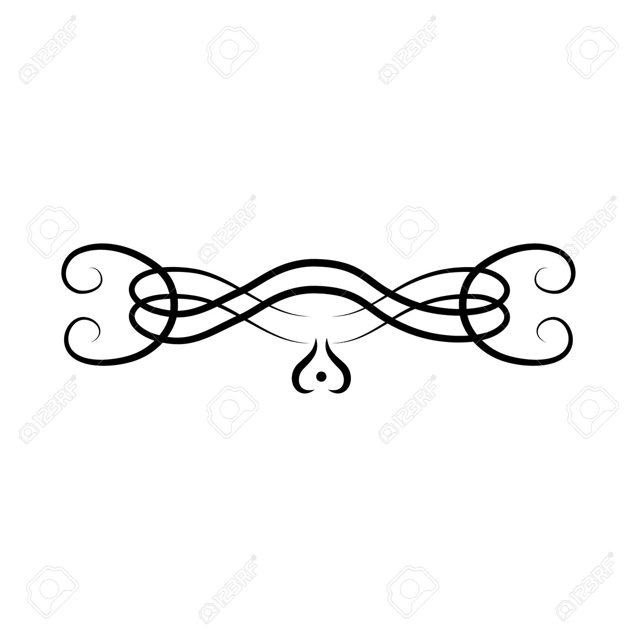 Swirl Flourish Icon Over White Background, Line Style, Vector Illustration  Royalty Free SVG, Cliparts, Vectors, and Stock Illustration. Image  162770016., image size:1300x1300