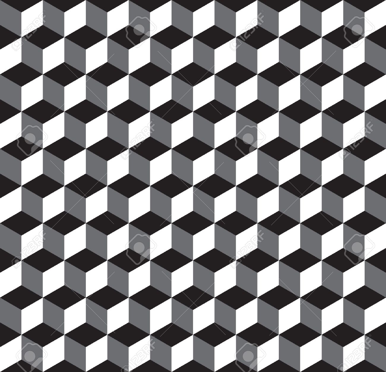 シームレスなジオメトリック キューブ テクスチャ パターン背景のイラスト素材 ベクタ Image