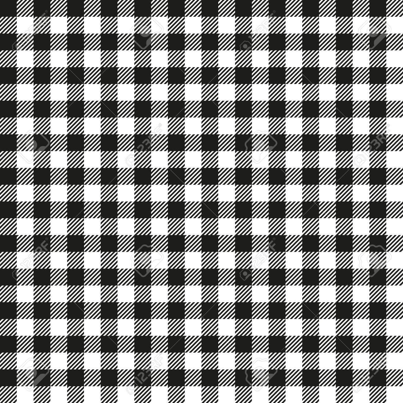 seamless coarse black checkered plaid fabric pattern texture royalty