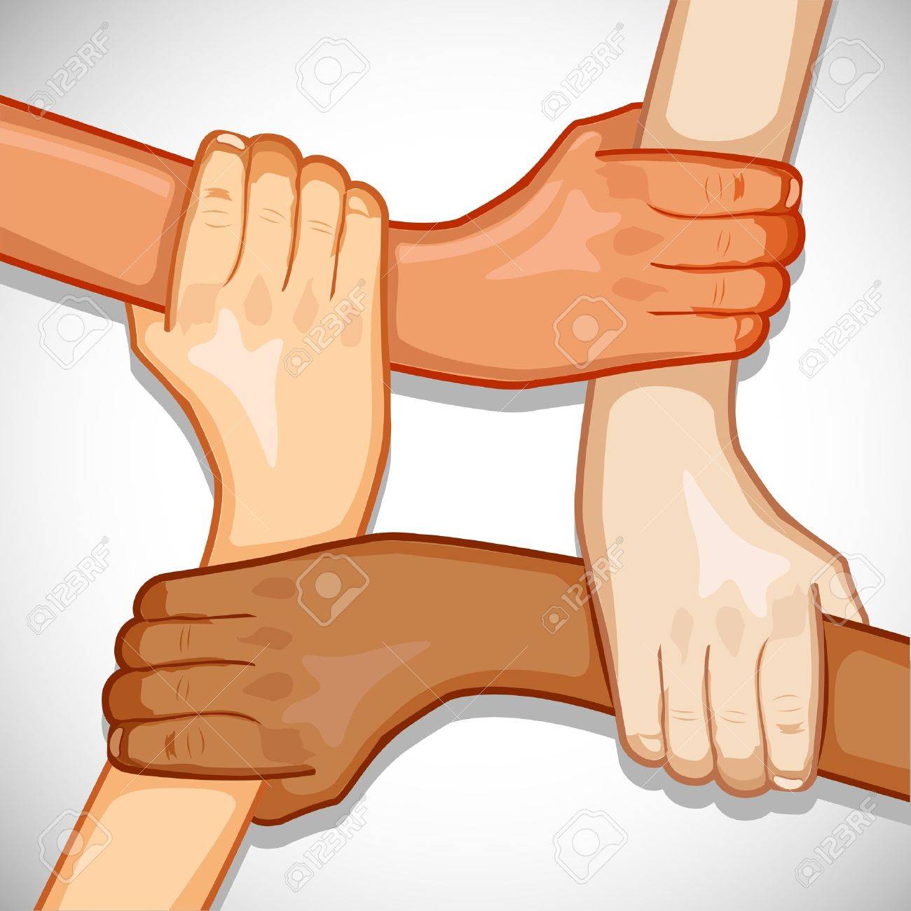 Illustration Of Hands Holding Each Other Showing Unity Royalty Free Cliparts Vectors And Stock Illustration Image 10281463