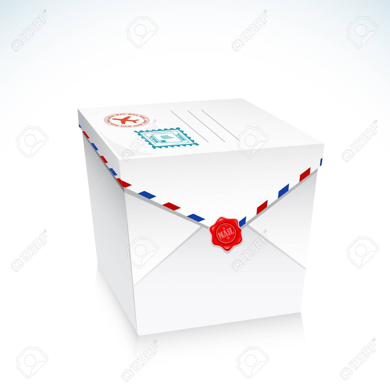 illustration of postal envelope