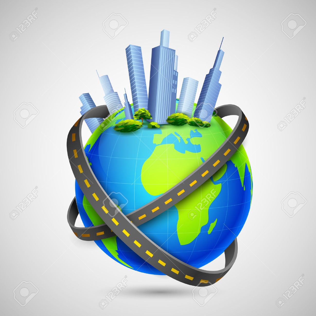 Maps that show travel times to cities all across the globe, image size:1300x1300