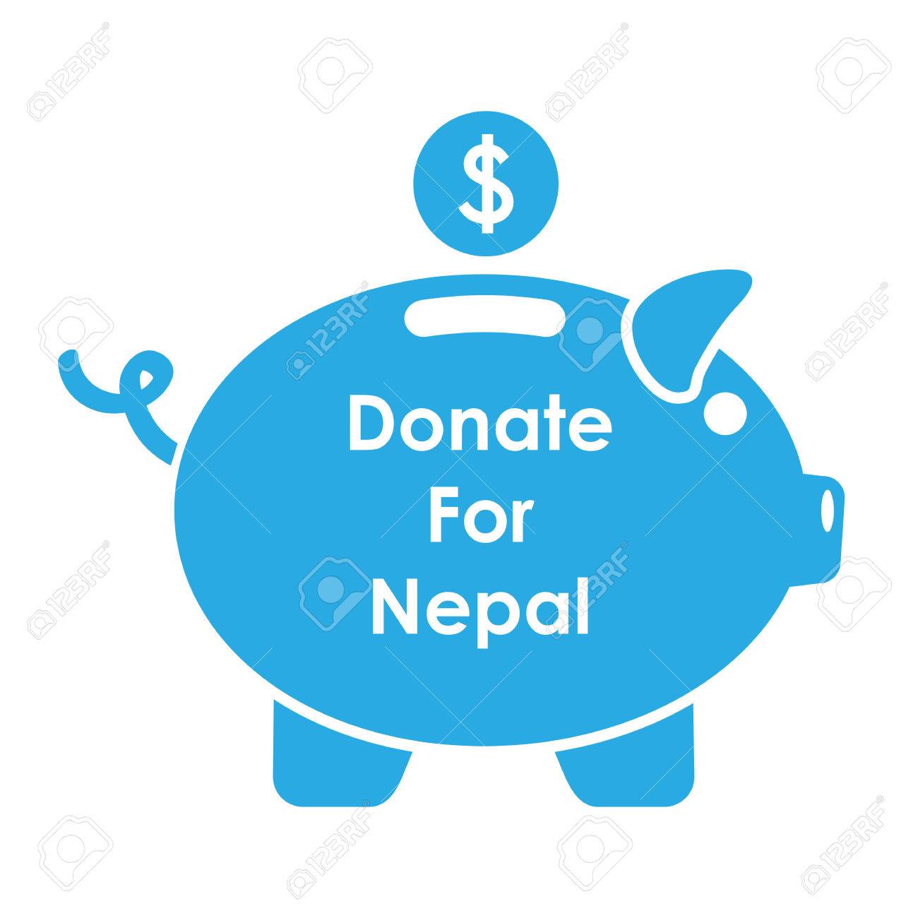 ネパール地震 15年の助けと寄付のイラストのイラスト素材 ベクタ Image