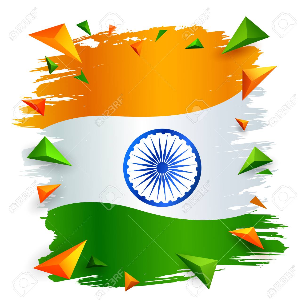 共和国およびインドの独立記念日のトリコロール インド国旗背景の例のイラスト素材 ベクタ Image 共和国およびインドの独立記念日のトリコロール インド国旗背景の例のイラスト素材 ベクタ Image