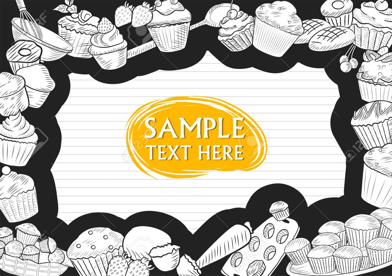 Illustration Of Template Of Different Types Of Muffin For Menu Background Design Of Hotel Or Restaurant Royalty Free Cliparts Vectors And Stock Illustration Image