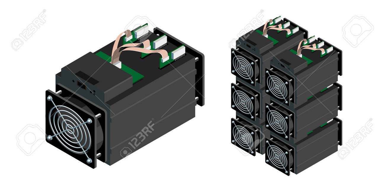 Asic 비트코인 광부 및 Asic 마이닝 팜 비트코인 채굴 장비 및 하드웨어 로열티 무료 사진, 그림, 이미지 그리고 스톡포토그래피.  Image 174956746