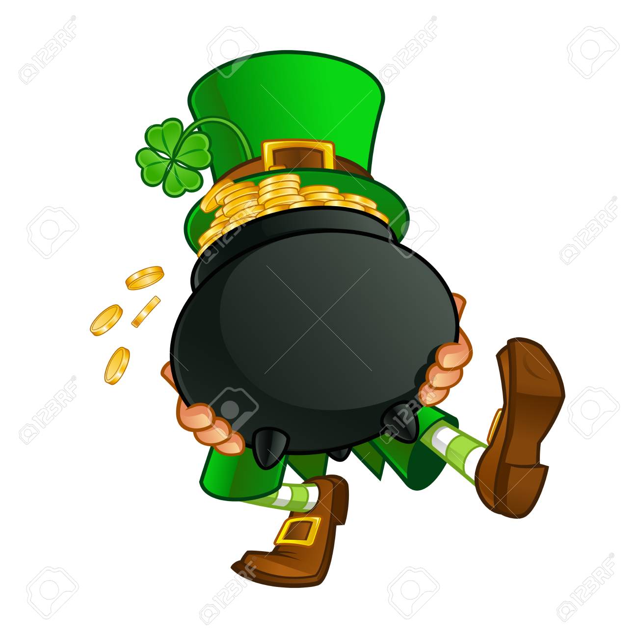 Leprechaun, Vector Illustration Of St. Patrick's Day Royalty Free SVG,  Cliparts, Vectors, and Stock Illustration. Image 74174648., image size:1300x1300