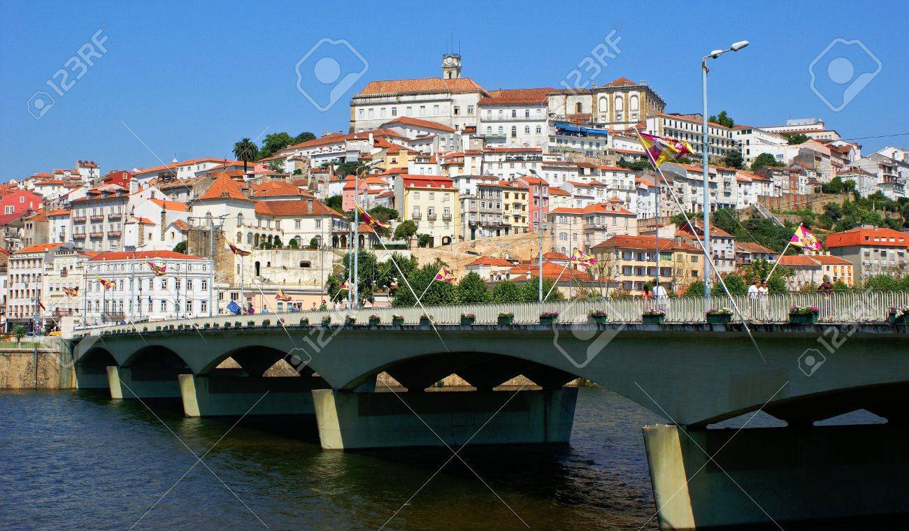 Coimbra cityscape across the Mondego river. - 14740266 Coimbra cityscape across the Mondego river. - 14740266