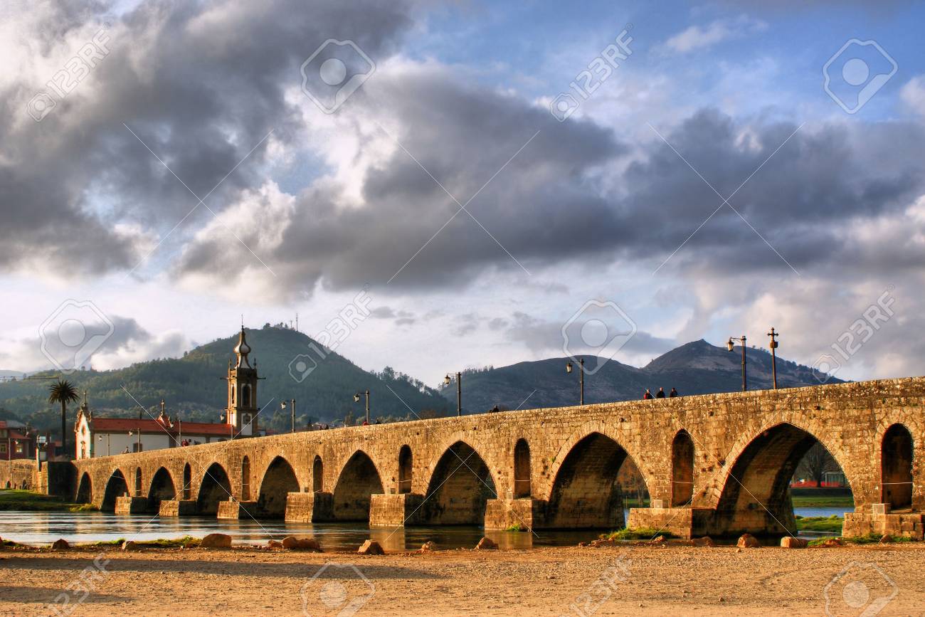 Roman and medieval bridge of Ponte de Lima in Portugal - 43424406 Roman and medieval bridge of Ponte de Lima in Portugal - 43424406