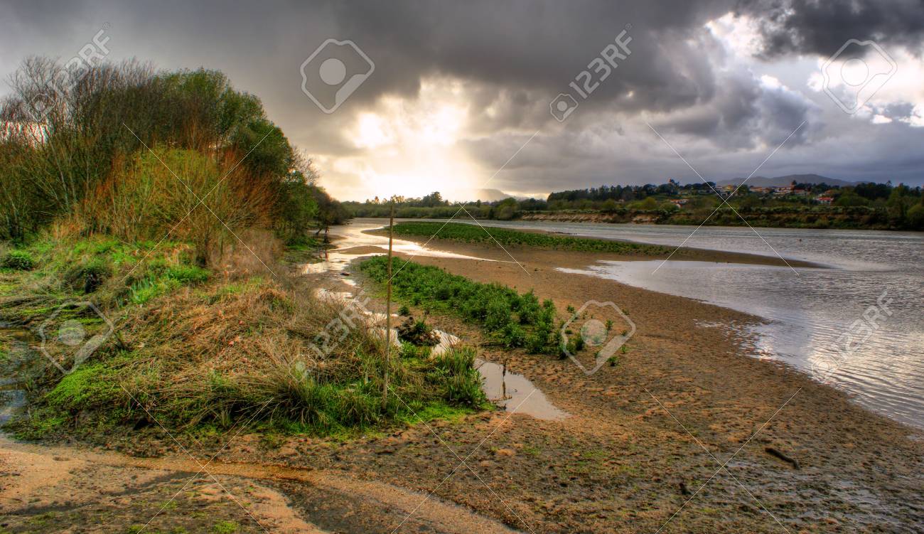 Landscape near Lima river in Viana do Castelo - 43625120 Landscape near Lima river in Viana do Castelo - 43625120