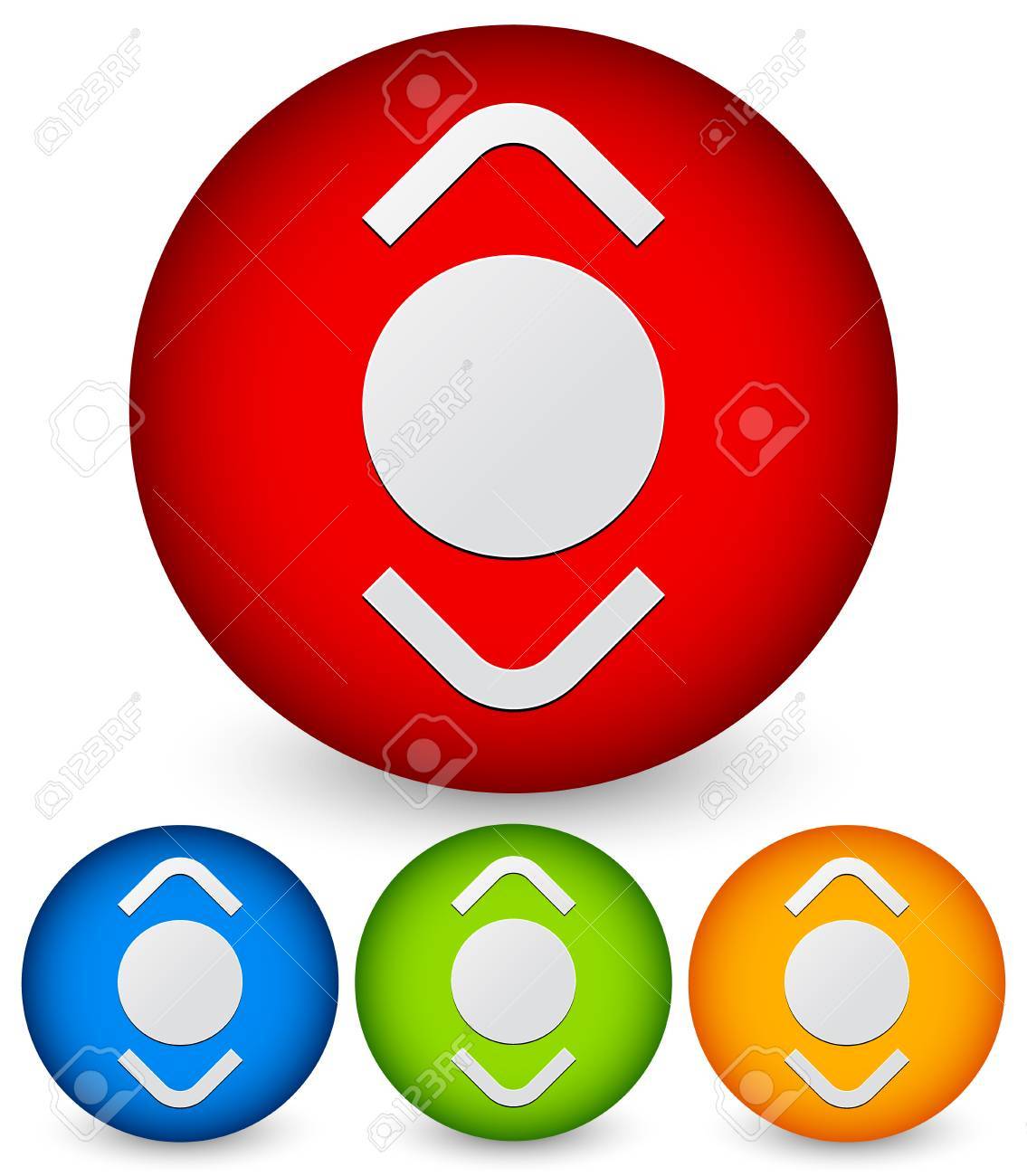 スクロール ボタンです スクロール アップ ダウン 1 つの記号 のイラスト素材 ベクタ Image