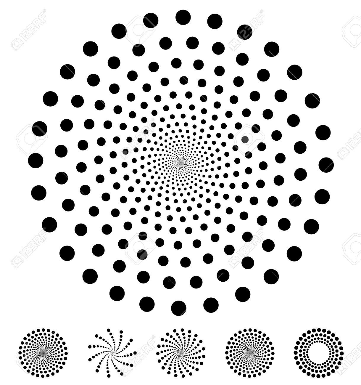 dots pattern vector elements