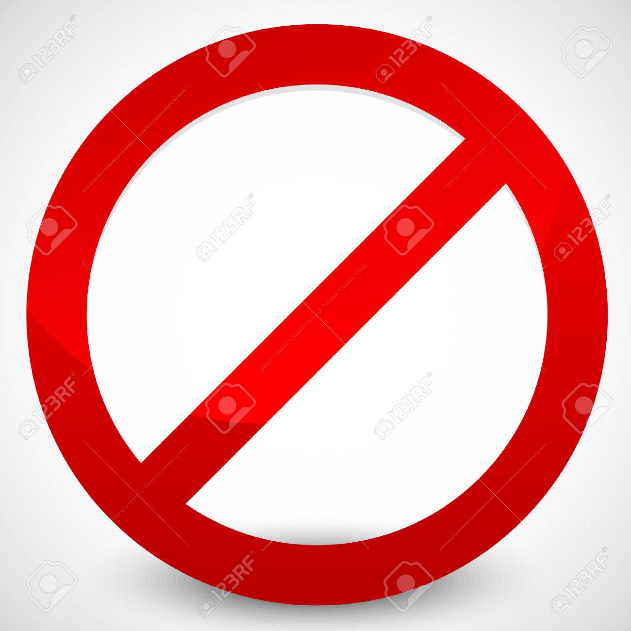 禁止記号を強調表示します のイラスト素材 ベクタ Image