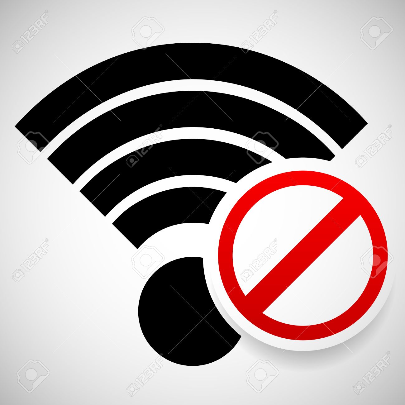 Ninguna Muestra De La Señal. Mala Antena, Pero No Los Conceptos De Conexión A Internet. Jamming, Icono Interferencia. Ilustraciones svg, vectoriales, clip art vectorizado libre de derechos. Image 38423552