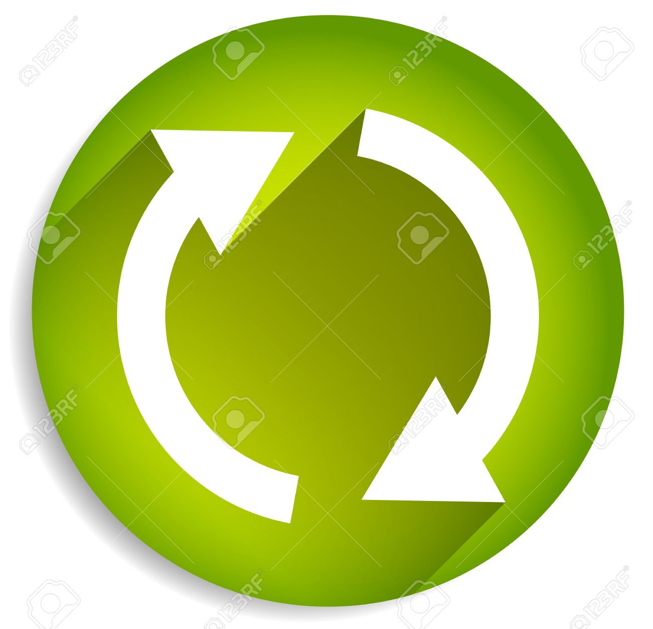 spinning tourner fleches dans le cercle pour la rotation mouvement circulaire la repetition ou de concepts de torsion version verte clip art libres de droits vecteurs et illustration image 38616329