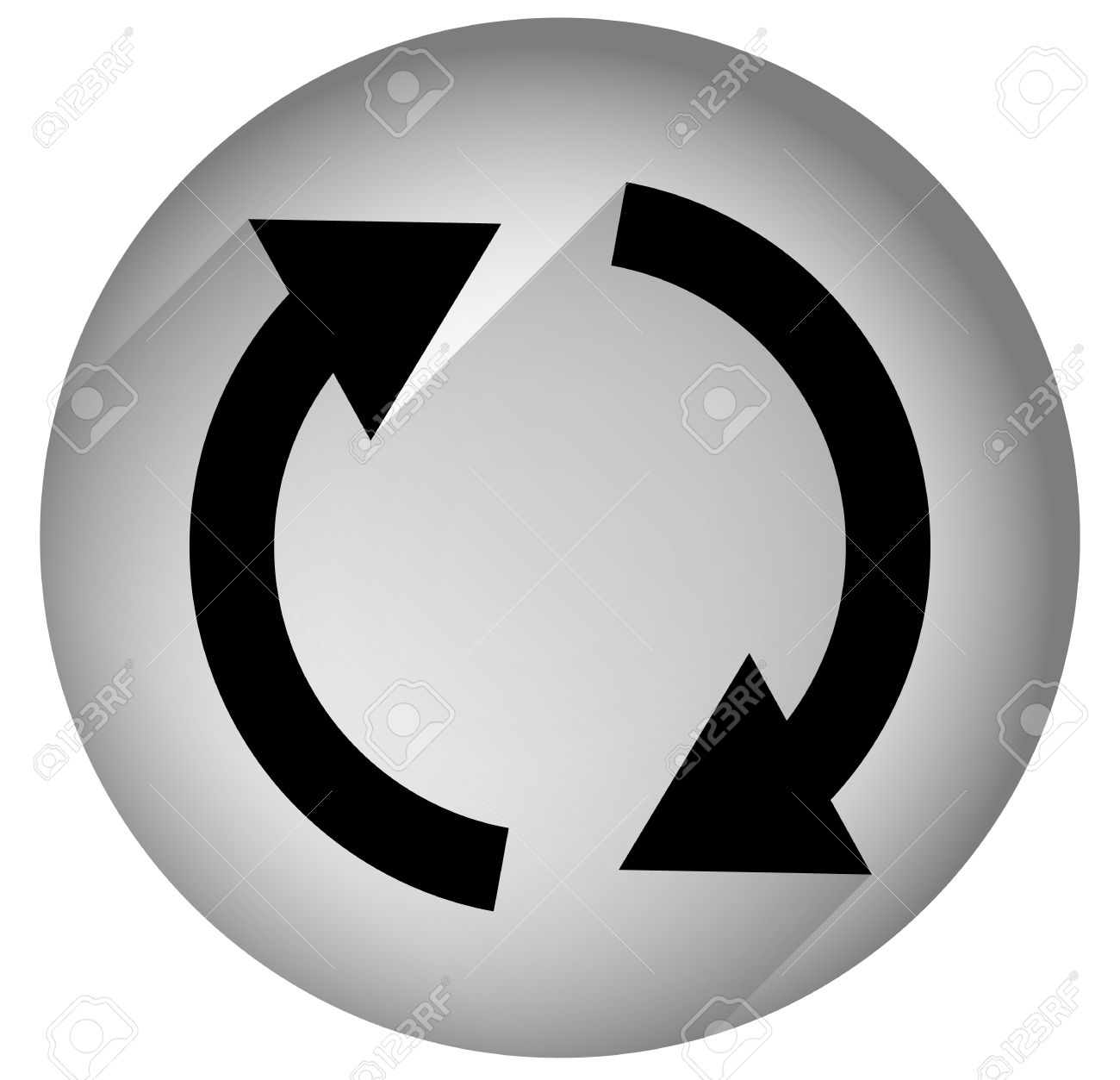 spinning la rotation des fleches dans le cercle de rotation mouvement circulaire la repetition ou de concepts de torsion version gray clip art libres de droits vecteurs et illustration image 38616331