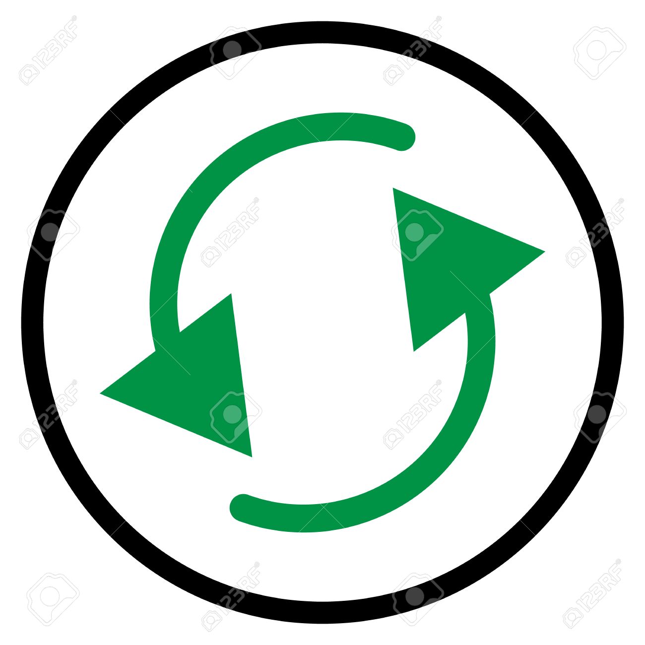 spinning tourner fleches dans le cercle pour la rotation mouvement circulaire la repetition ou de concepts de torsion clip art libres de droits vecteurs et illustration image 38616337