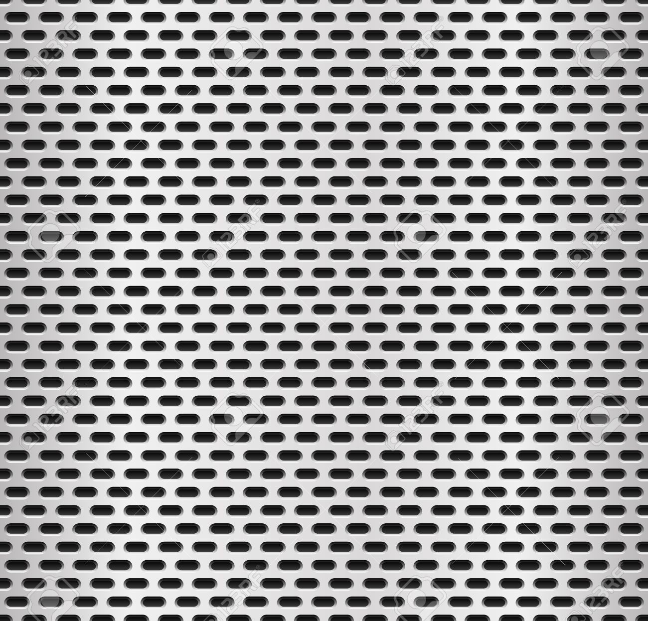 Seamless Metal Swatch Perforated Metal Pattern With Black Holes Stock Photo Picture And Royalty Free Image Image