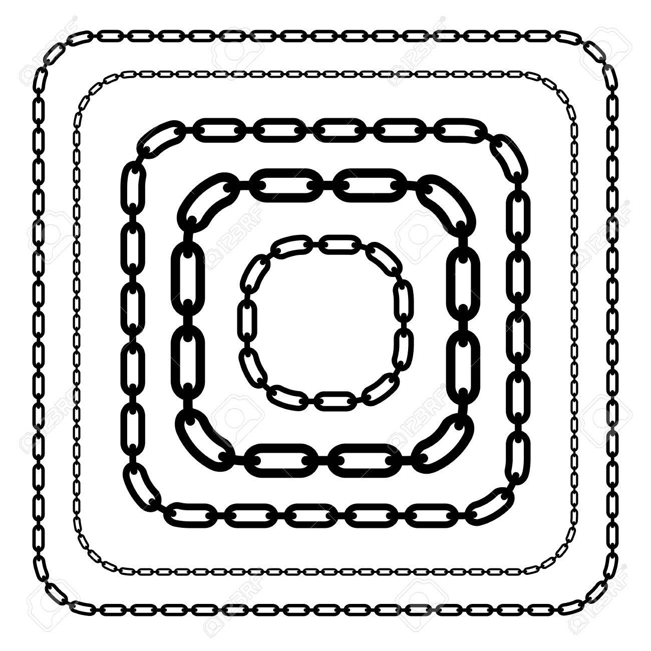 Chains, Chain Link Shapes Isolated. Various Versions. Editable Vector.  Royalty Free SVG, Cliparts, Vectors, and Stock Illustration. Image 41837016.
