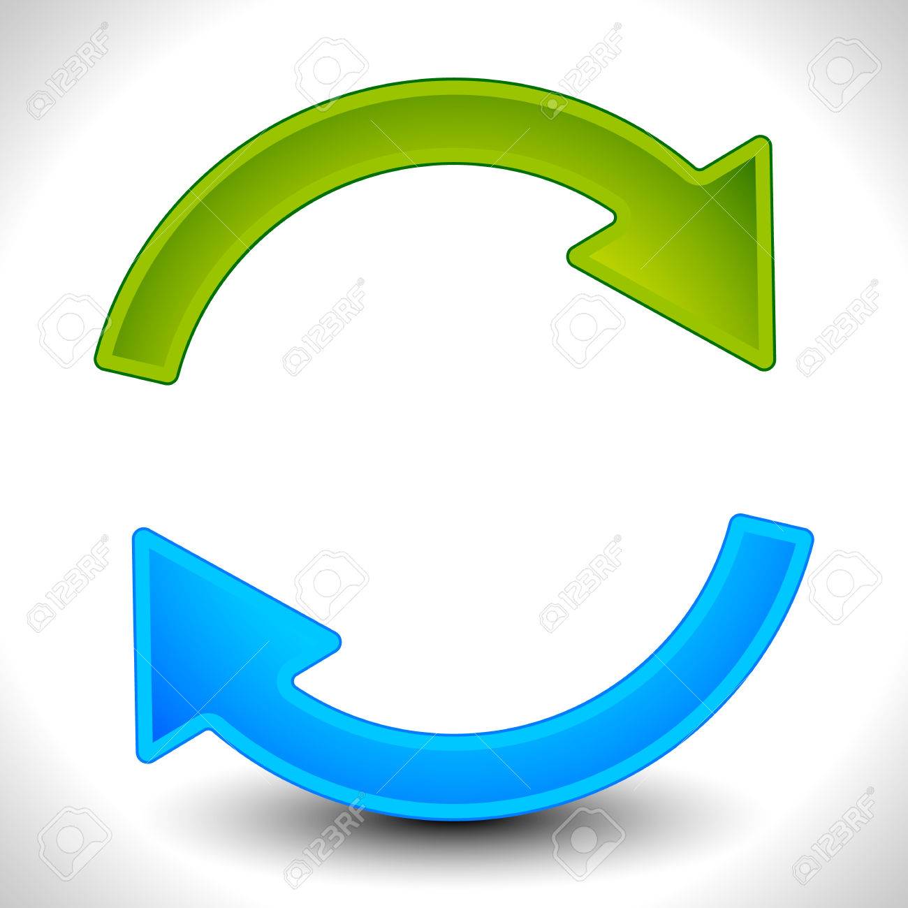 fleches circulaires pour le recyclage la repetition la rotation ou le cycle la synchronisation en avant en arriere concepts les fleches dans le cercle des graphiques vectoriels clip art libres de droits