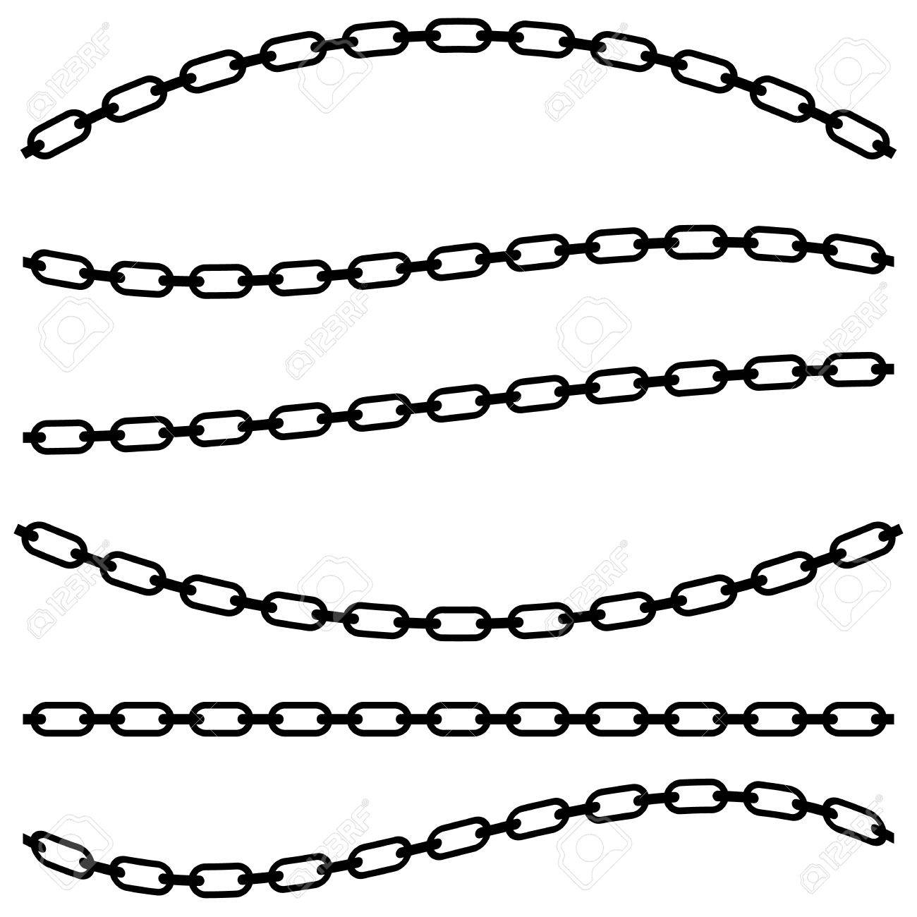 Simple Flat Chain Link, Chain Illustration. Silhouette Of A Chain. Royalty  Free SVG, Cliparts, Vectors, and Stock Illustration. Image 60881943.