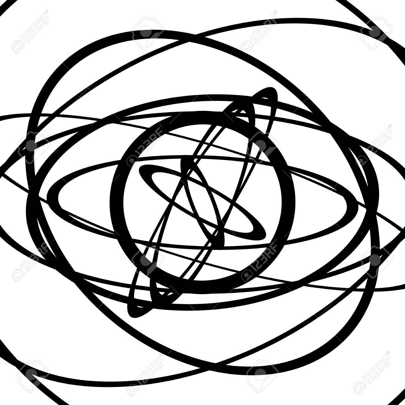 squiggle squiggly circles ovals lines spiral made of random