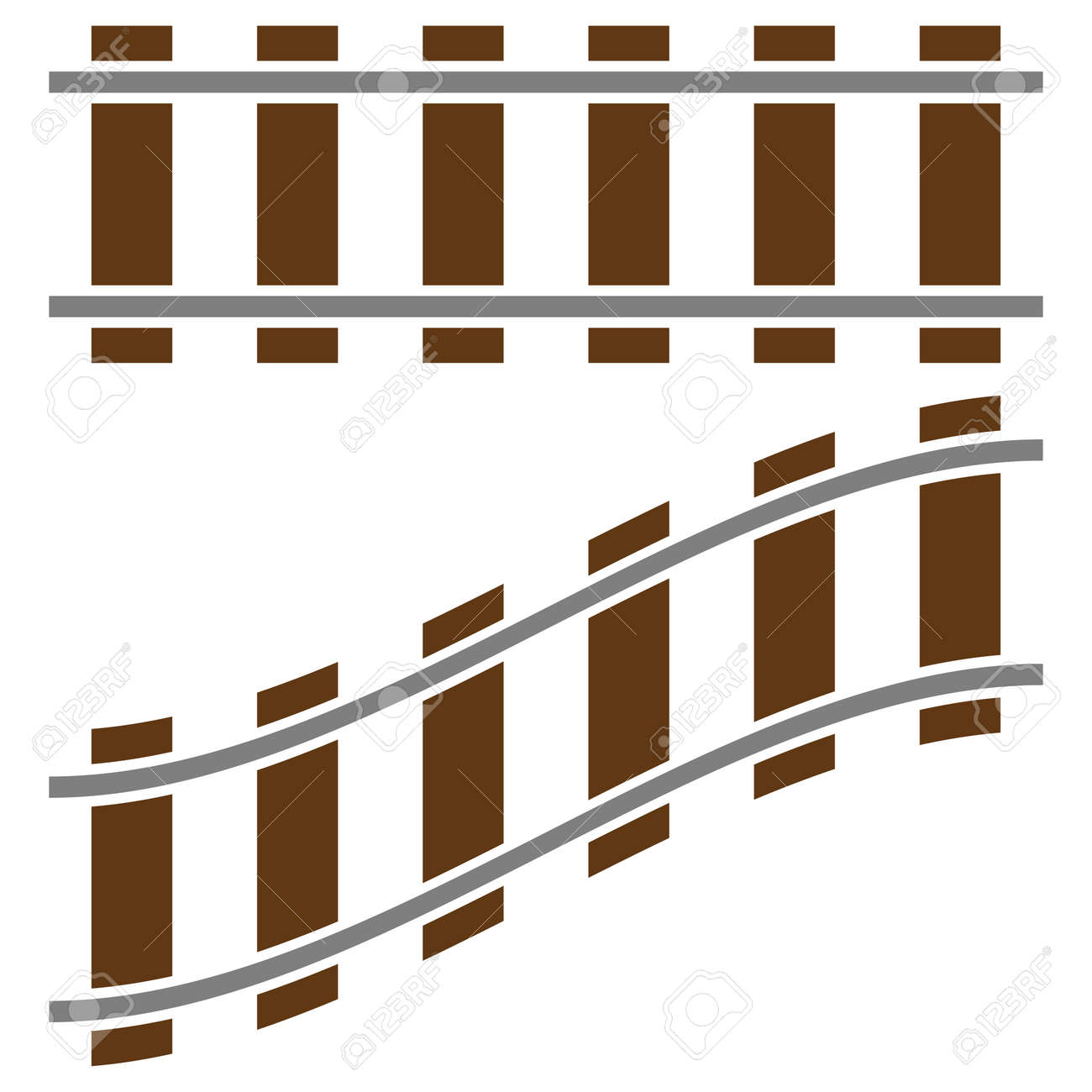 Railroad, Train Track, Railway Contour, Silhouette Vector. Tramway, Metro,  Subway Path Â€“ Stock Illustration, Clip Art Graphics Royalty Free SVG,  Cliparts, Vectors, and Stock Illustration. Image 167559706., image size:1300x1300