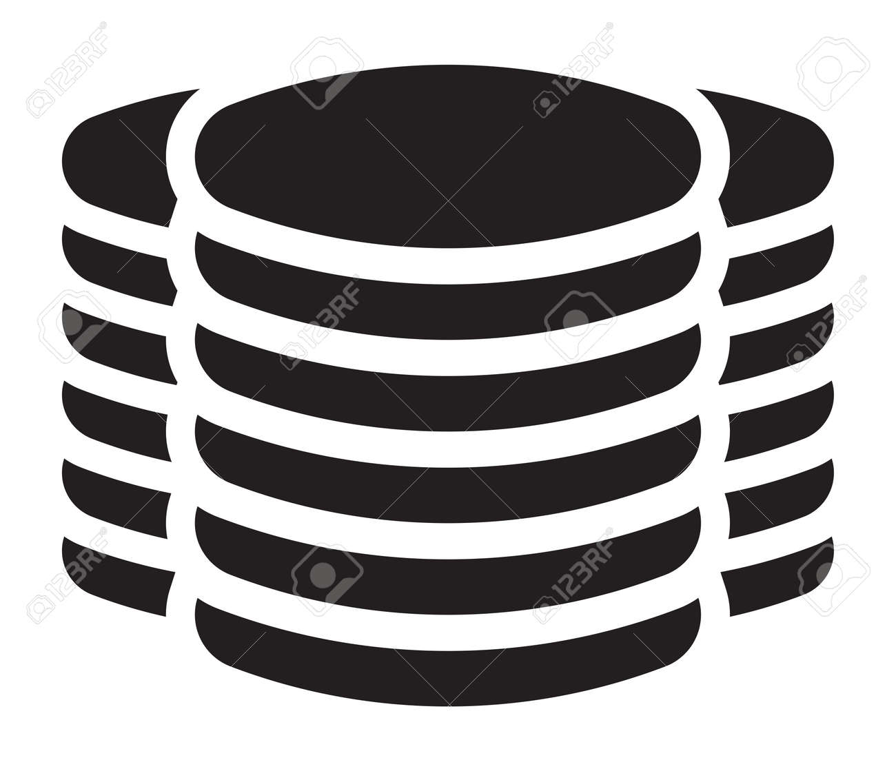 서버 Hdd Ssd 메인프레임 아이콘 랙 실린더 배럴 기호 스톡 벡터 일러스트 클립 아트 그래픽 로열티 무료 사진, 그림, 이미지  그리고 스톡포토그래피. Image 183518504