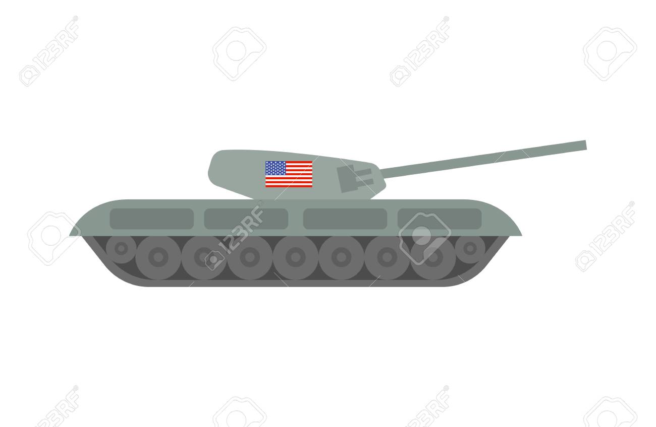 白い背景の上の米国旗を持つ戦車などの軍事機器のベクトル イラスト 国の軍事力のトピック のイラスト素材 ベクタ Image 白い背景の上の米国旗を持つ戦車などの軍事機器のベクトル イラスト 国の軍事力のトピック のイラスト素材 ベクタ Image