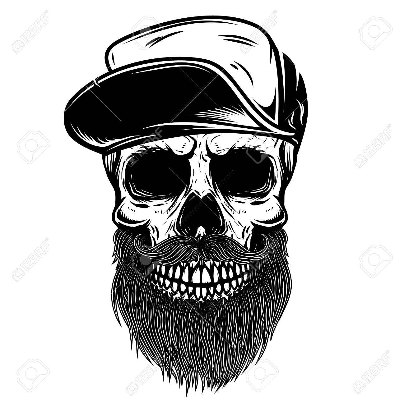 baseball cap skull