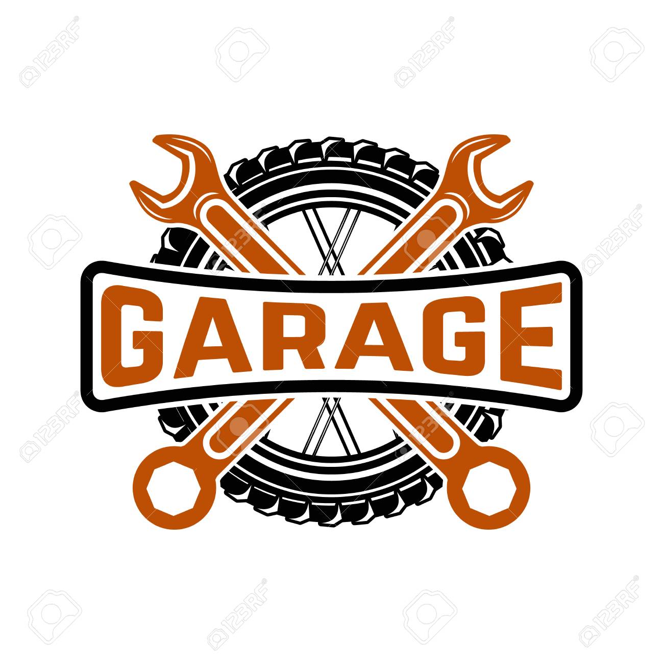Garage. Service Station. Car Repair. Design Element For Logo, Label,  Emblem, Sign. Vector Illustration Royalty Free SVG, Cliparts, Vectors, and  Stock Illustration. Image 93799448., image size:1299x1300