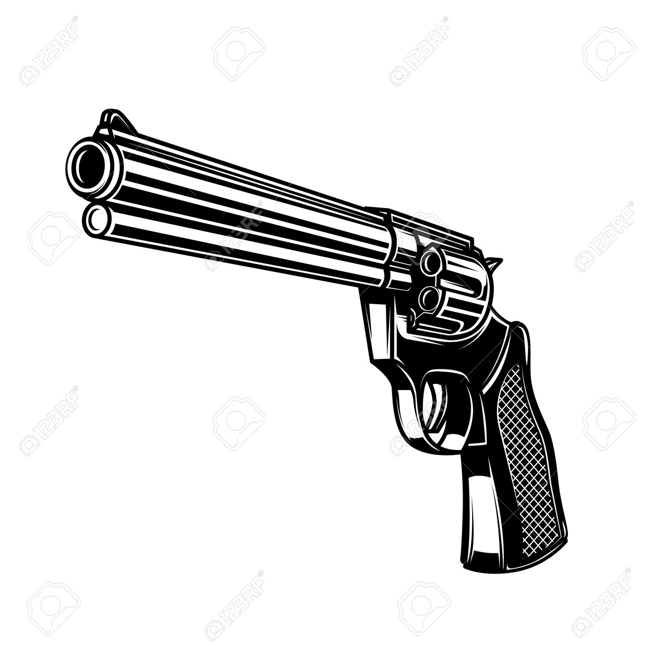 ポスター(REVOLVER) （古いリボルバーを卸す 銃 レトロ
