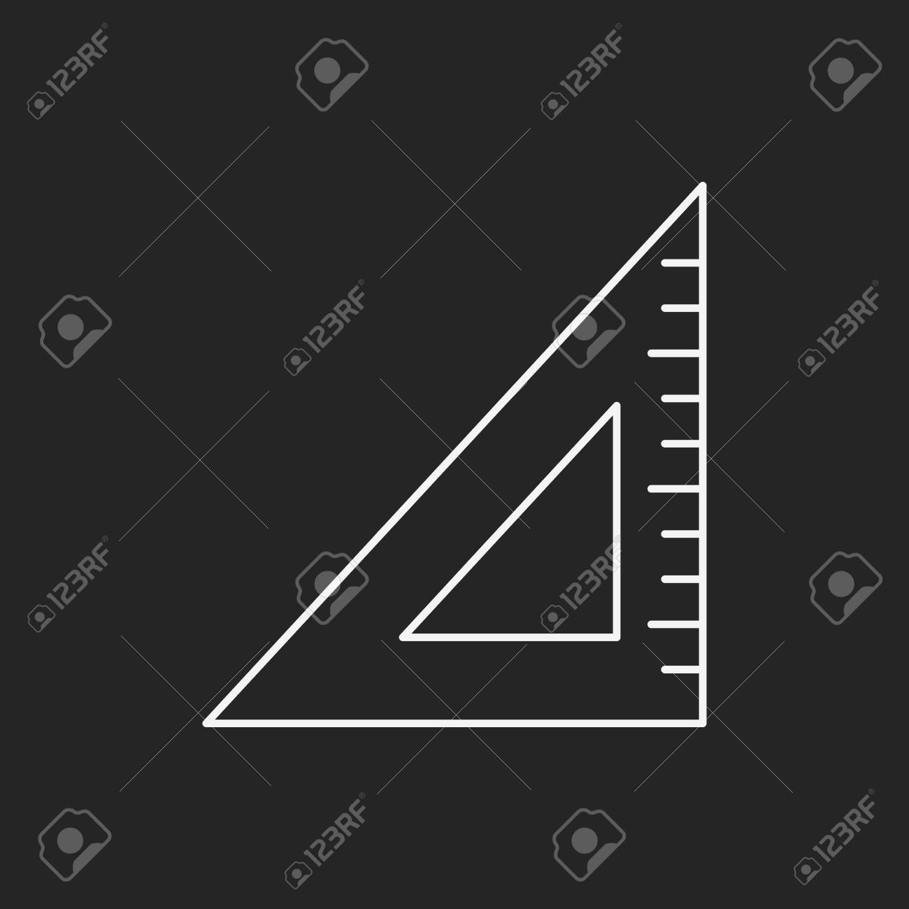 三角定規の線のアイコンのイラスト素材 ベクタ Image 三角定規の線のアイコンのイラスト素材 ベクタ Image