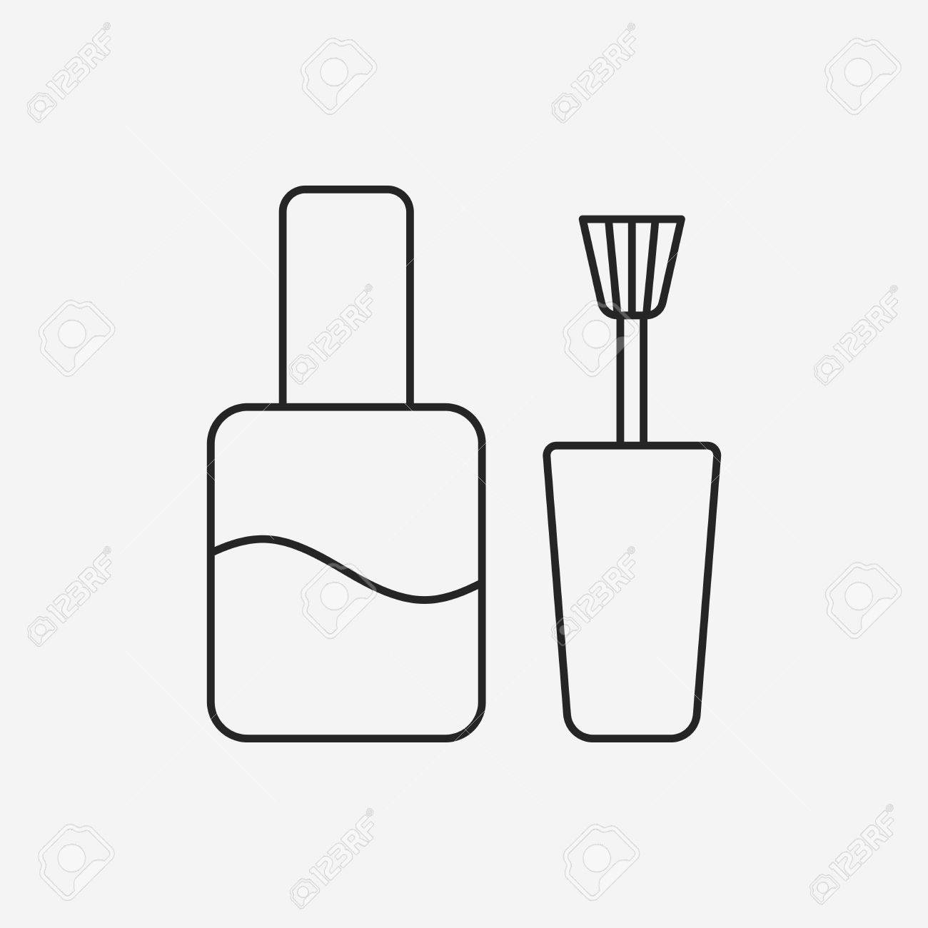 マニキュア ライン アイコン のイラスト素材 ベクタ Image