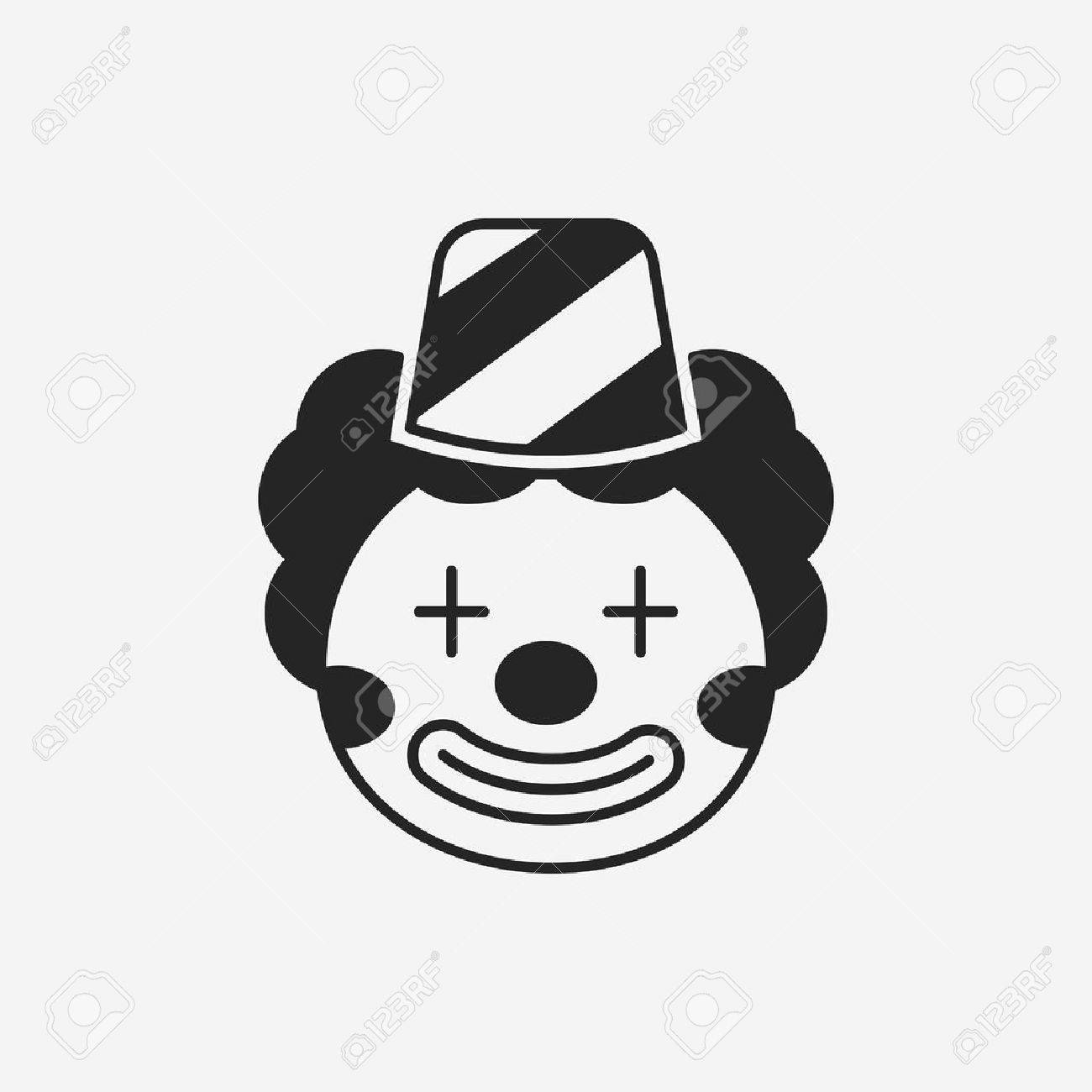 ピエロのアイコンのイラスト素材 ベクタ Image 42749888