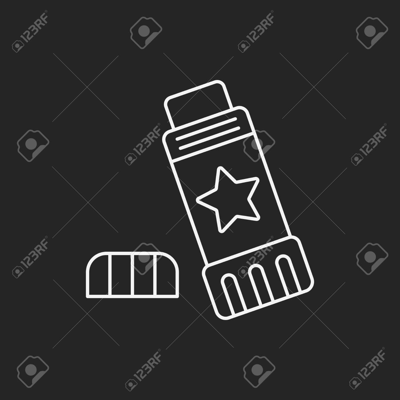 接着剤ライン アイコンのイラスト素材 ベクタ Image