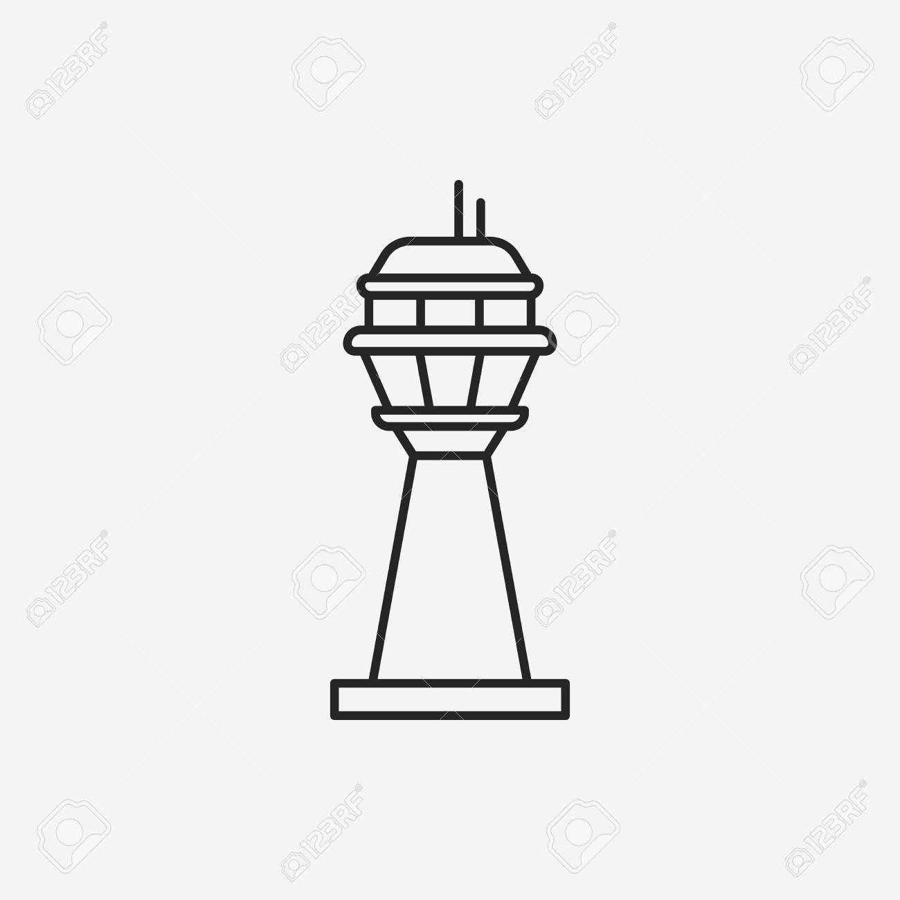 Base Station Line Icon Royalty Free Cliparts Vectors And Stock Illustration Image