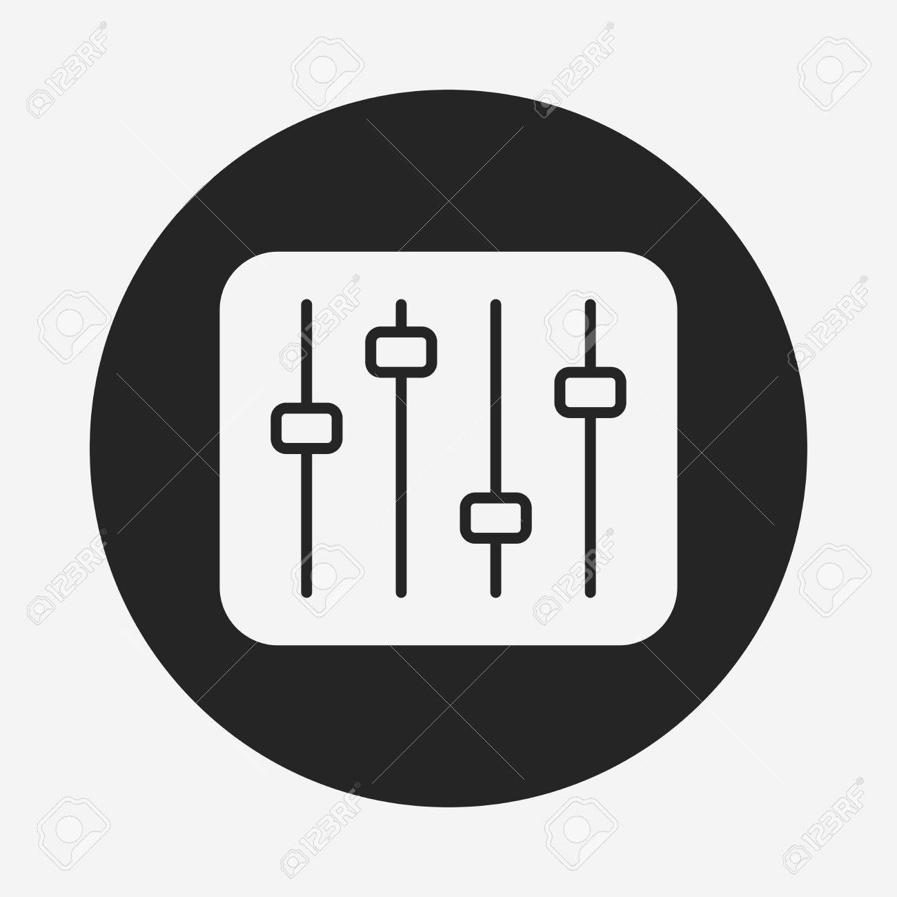 Dj ディスク アイコンのイラスト素材 ベクタ Image