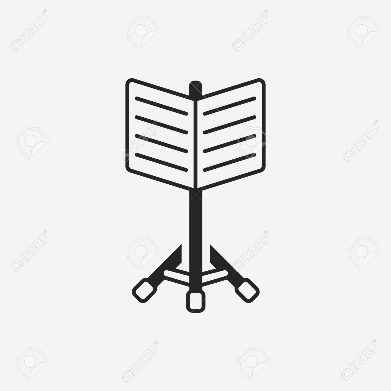 譜面台アイコンのイラスト素材 ベクタ Image