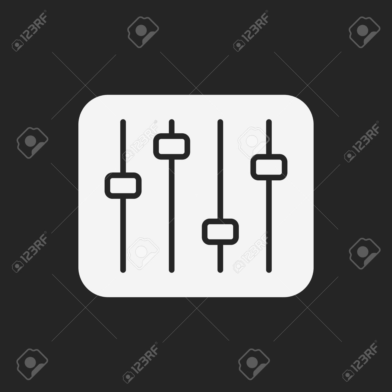 Dj ディスク アイコンのイラスト素材 ベクタ Image