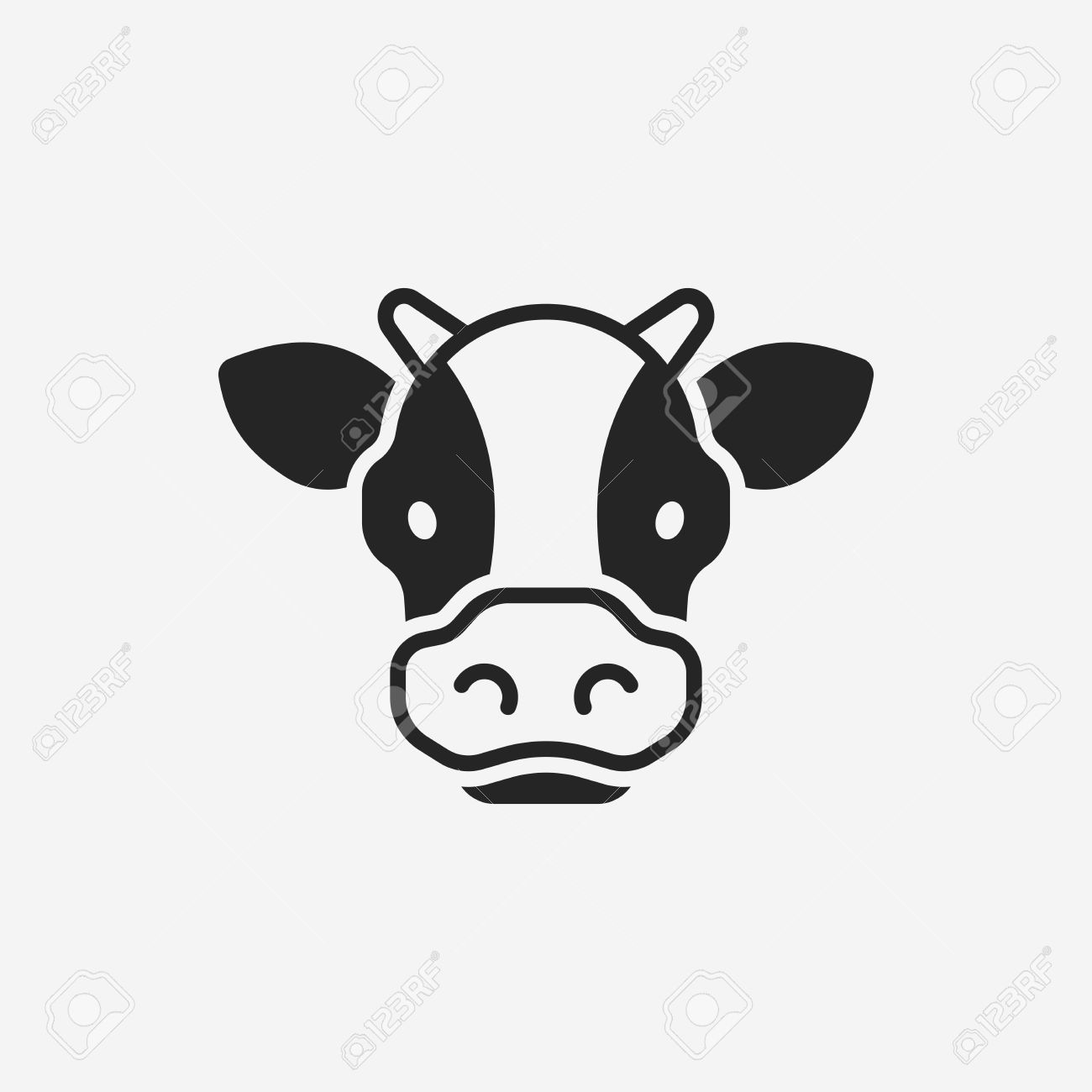 Cow Icon Royalty Free Cliparts Vectors And Stock Illustration Image