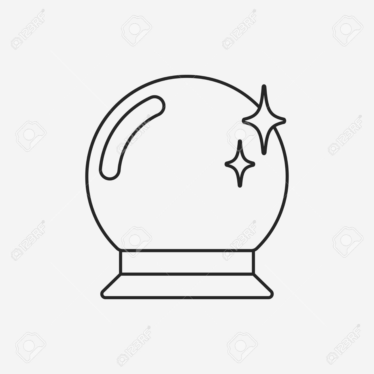 Crystal Ball Icon Royalty Free SVG, Cliparts, Vectors, and Stock  Illustration. Image 43083724., image size:1300x1300
