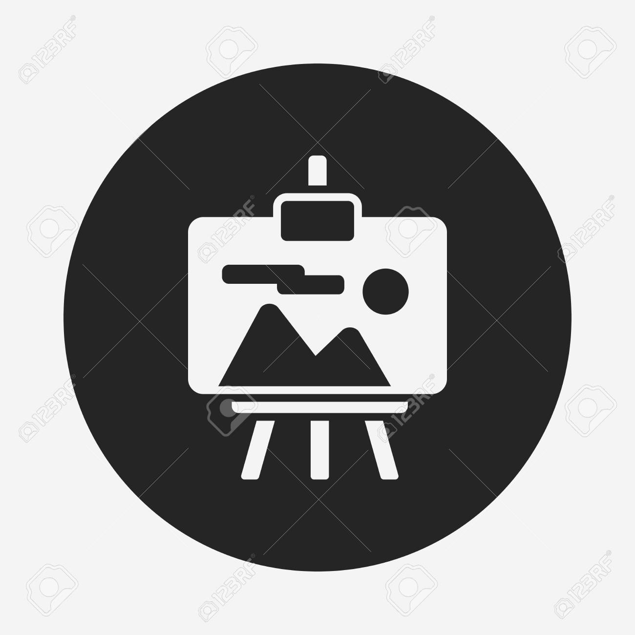 絵画のアイコンのイラスト素材 ベクタ Image