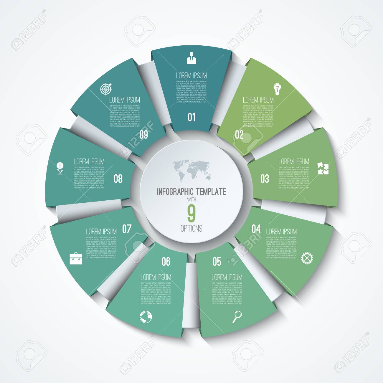 Wheel Chart Template