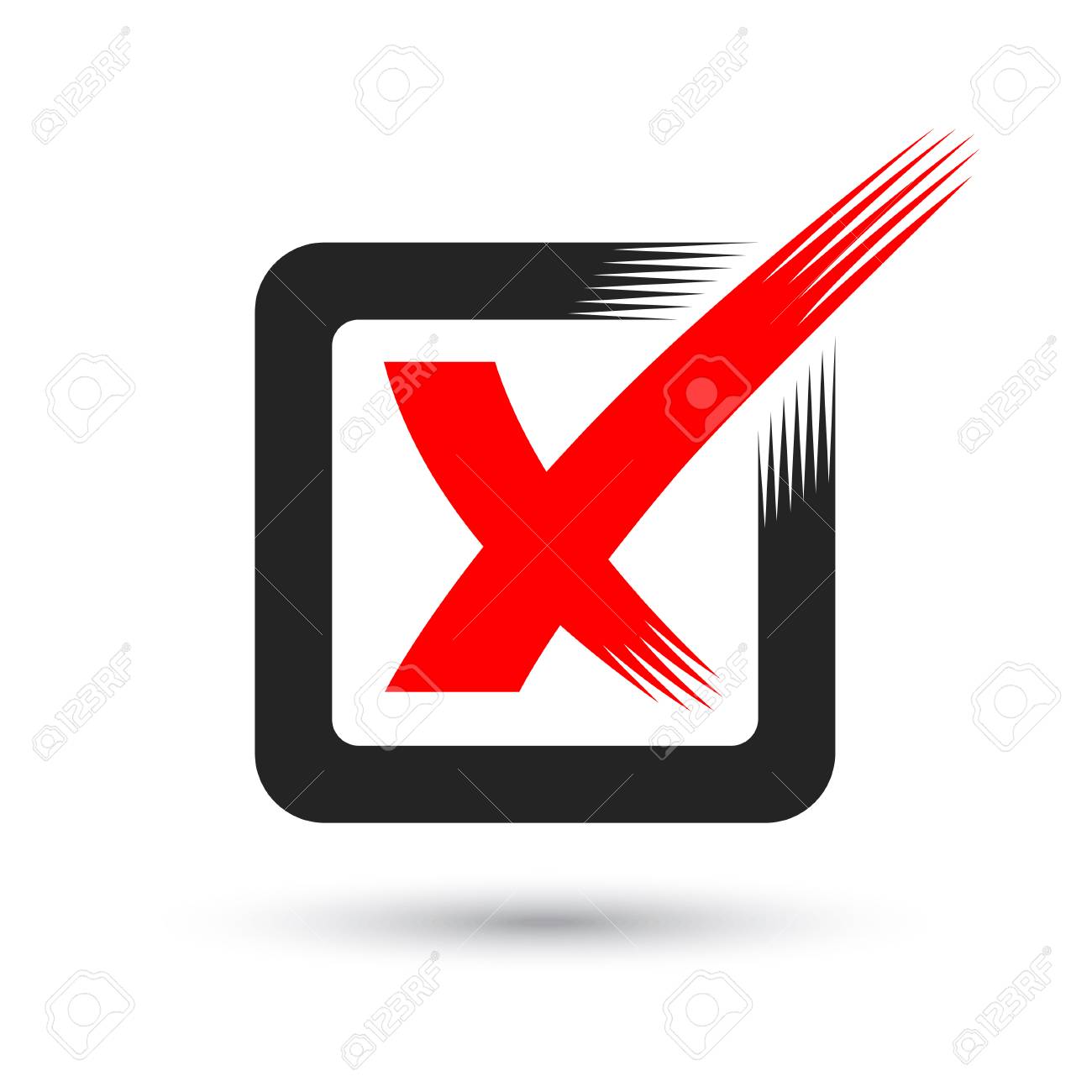 Vector Cruz Marca Icone Isolado No Fundo Branco Ilustraciones Vectoriales Clip Art Vectorizado Libre De Derechos Image 94936127 Fundo colorido minimalista geométrico de cor de contraste promocional. 123rf